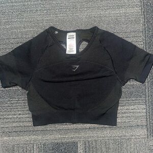 Gymshark Black Women's Ultra Seamless Crop Top